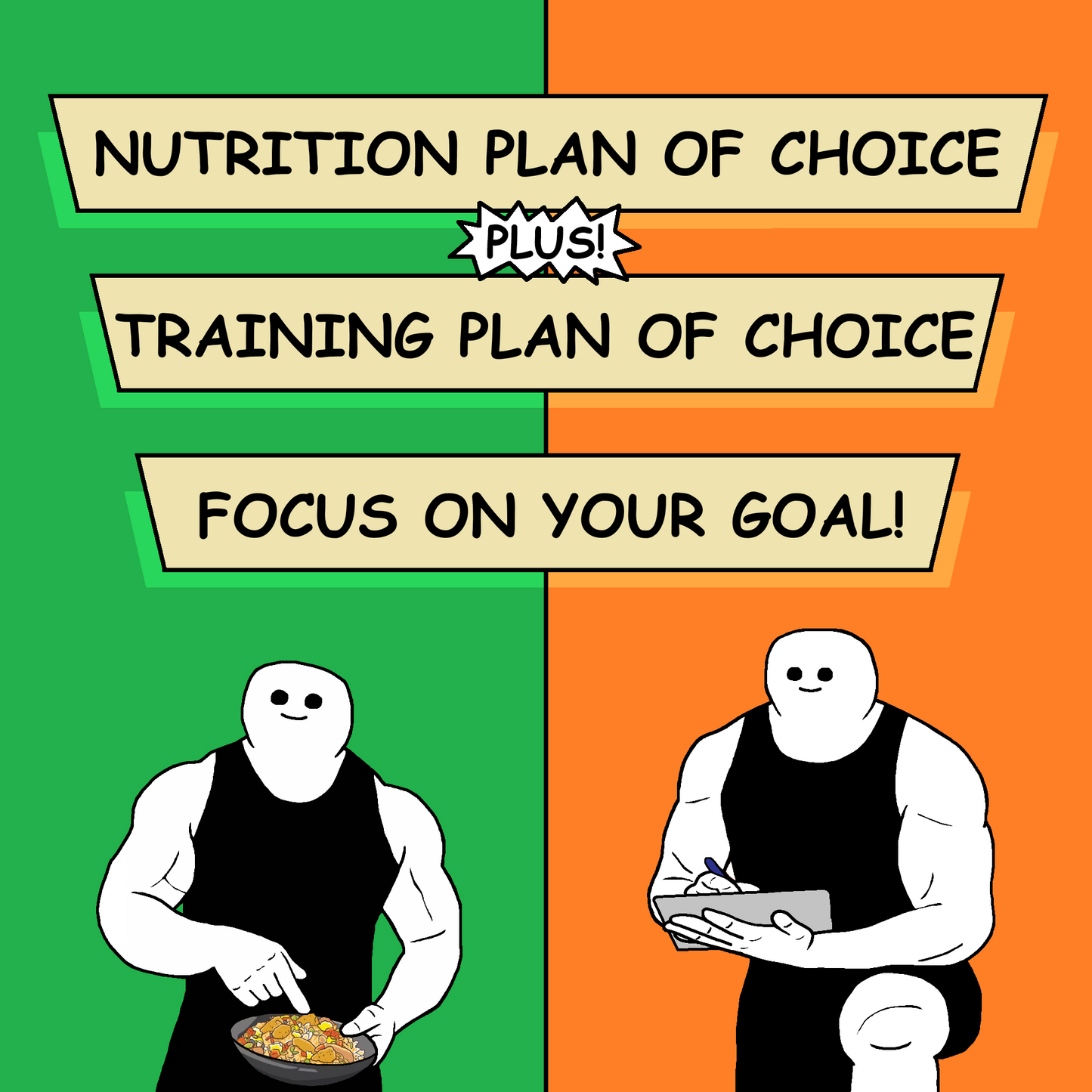 1 TRAINING PLAN +    1 NUTRITION PLAN