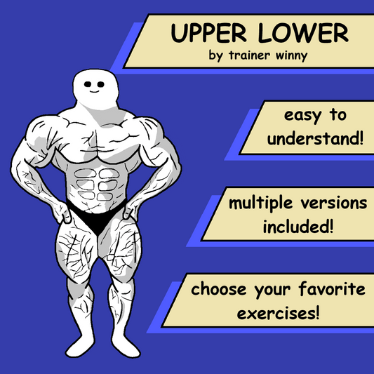 UPPER LOWER Training plan